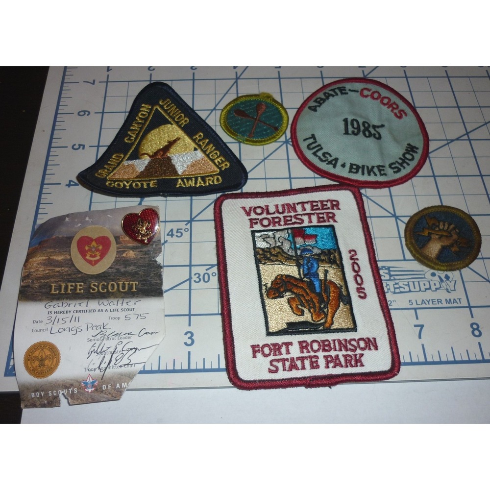 Vintage Patch Lot Grand Canyon Junior Ranger Fort Robinson 1985 Tulsa Bike Show